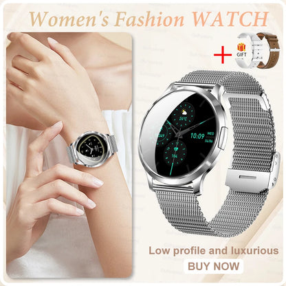 2025 New Smart Watch For Women AMOLED Screen Watches IP68 Waterproof Heart Rate Monitor Ladies Call Smart watch For Android ios