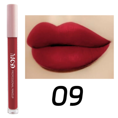 1PC Dark Brown Matte Velvet Lip Gloss Waterproof Liquid Lipstick Nude Brown Lips Korean Makeup for Lip Tint Lip Glaze Cosmetics