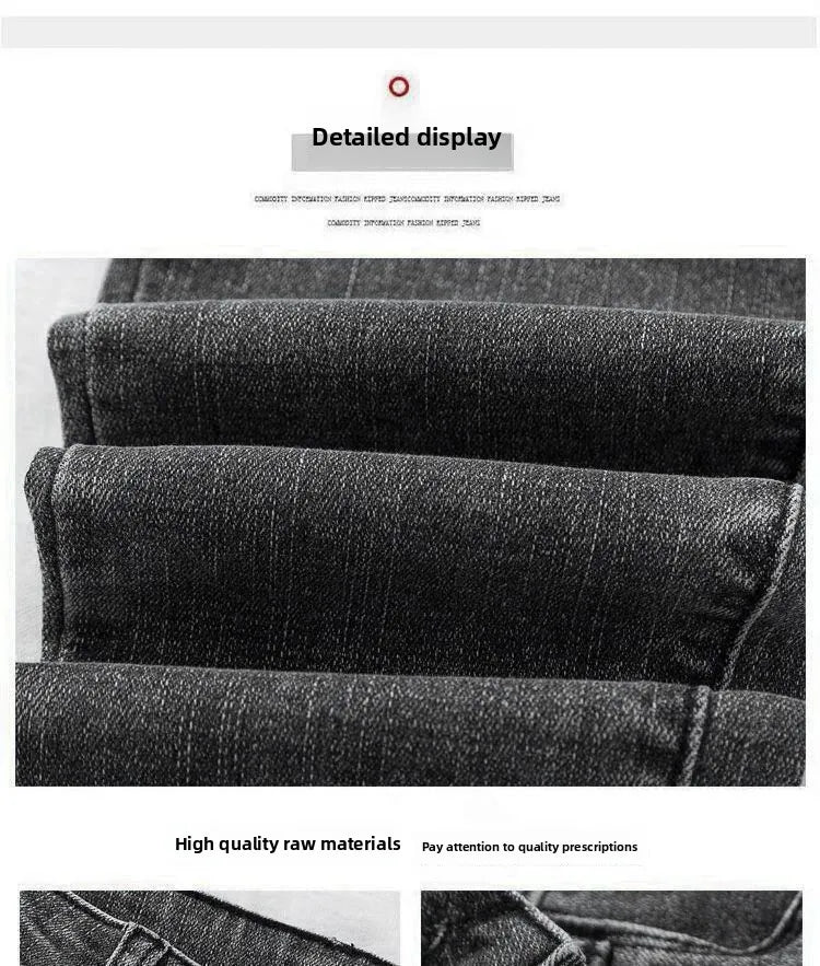 Women's High Waist Elastic Stretchy Jeans Hot Sale Of The Season Autumn New Style Versatile Slimming Pencil Thin Nine Point Pant.