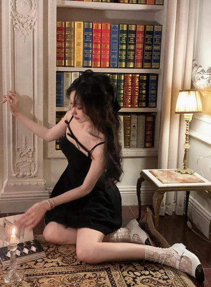 Sommer y2k Spaghetti träger Abend party Kleider solide elegante ärmellose sexy A-Linie kurzes Kleid ein Stück Vestido Mujer