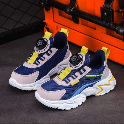 New Children Sports Shoes Boy Sneaker Black Mesh Summer Breathable Kids Casual Shoes Boy Running Tennis Running Sneaker.