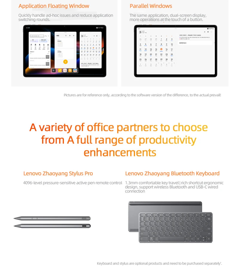 Lenovo Zhaoyang K11 TB352FC Y700 Tablet Global Version 6G+128G WIFI Version Tablet 8600mAh 11.5'' 90Hz 400nits Tablet.