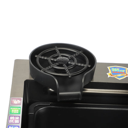 Küchenspüle, großes Fassungsvermögen, platzsparendes Unterbau-Spülbecken aus Edelstahl, rostfrei, einfache Installation für die Küche zu Hause