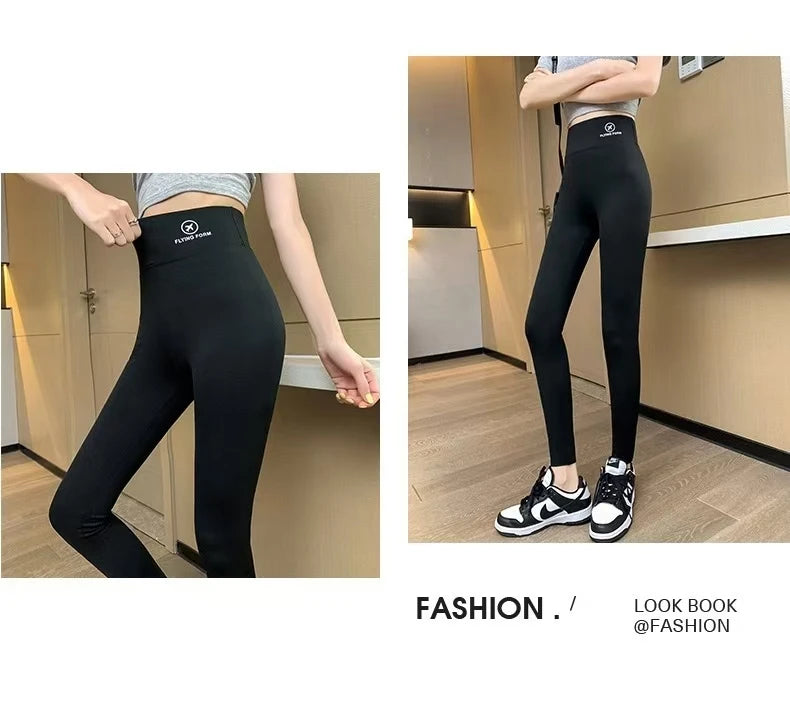 High-Waist Yoga Pants Women's Tight Leggings Elastic Running Trousers Base Layer Sports Shorts plus Size Fitness Clothing.