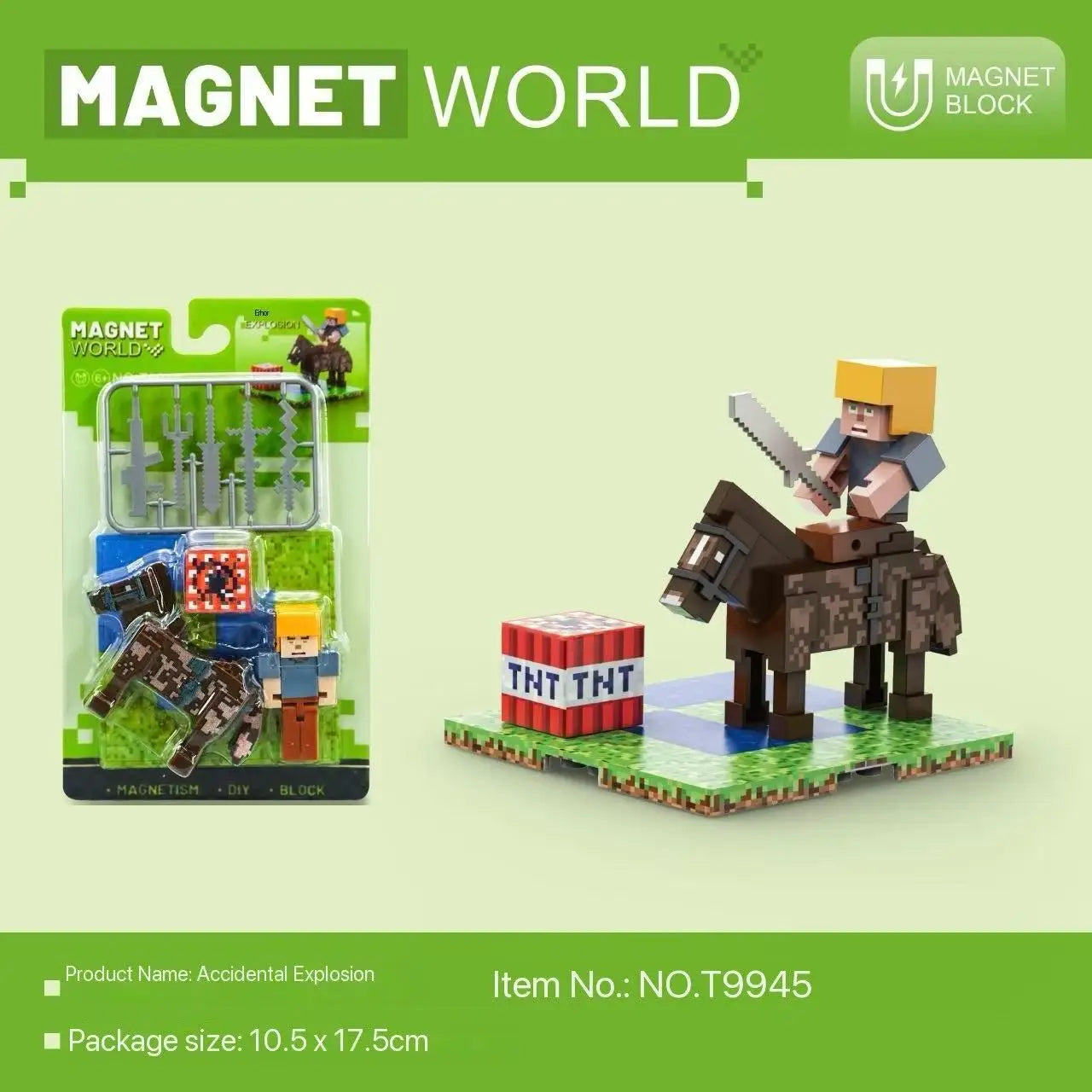 Magnetic Block Magnetic Cubes Set Building Toys Build Mine Magnet World  for Boys Girls  Montessori Sensory.