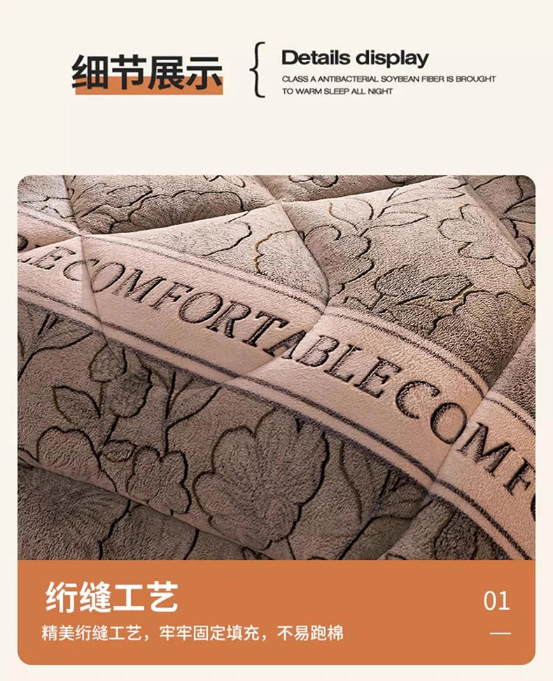 Lamb fleece  - et winter super warm quilt autumn spring bedding milk fleece comforter 5kg thickened dormitory single double.