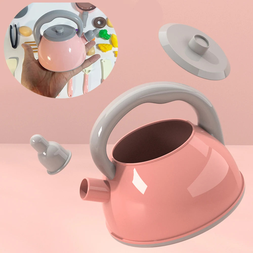 Kids Kitchen Toys Set 92/69/59 PCS Play Kitchen Accessories Kit with Play Pots Pretend Food Cooking Toy Toddler Girls Boy Gift.