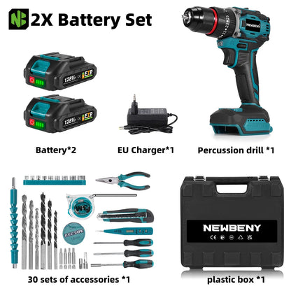 NEWBENY 80N.M 25 + 3 Drehmoment Bürstenlosen Bohrmaschine 3IN1 Akkuschrauber Holzbearbeitung Power Tool Für Makita 18V Batterie pin