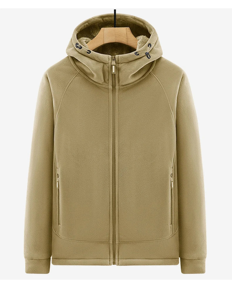 Winter Men Fleece Warm Jackets Mens Windproof Thick Jackets Parkas Coats Men Hooded Casual Outwear Jackets Male LZLLTT.