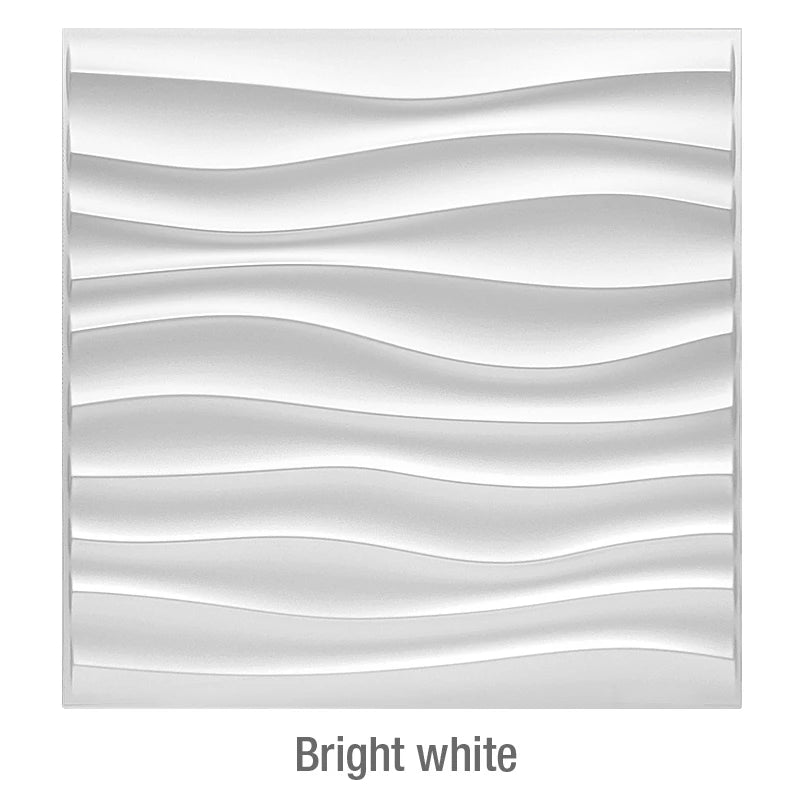 12 Pcs Decorative 3D Wall Panel Diamond Design Matt White Wallpaper Mural Tile-Panel-Mold 3D wall sticker bathroom kitchen 30cm