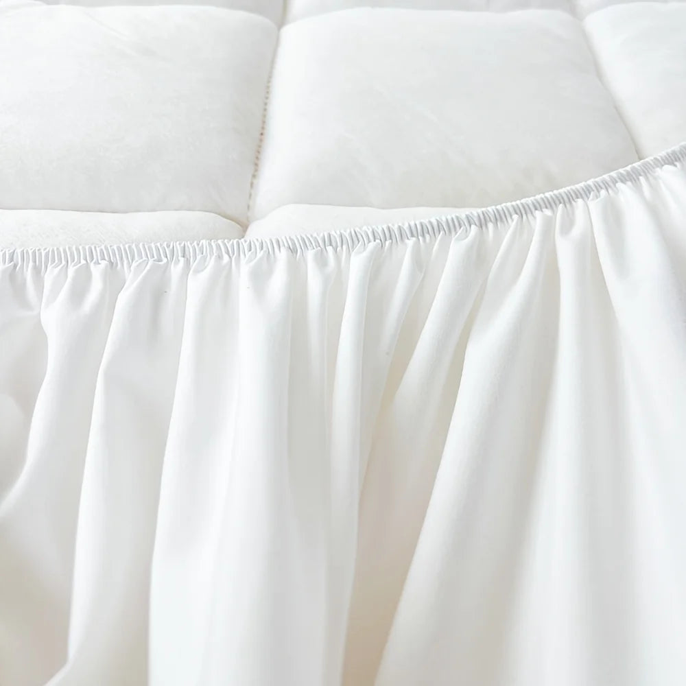 1pc Waterproof Soft Mattress Protector, Plaid Breathable Fitted Sheet with Elastic Band for Living Rome, Home Bed.