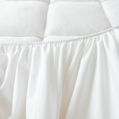 1pc Waterproof Soft Mattress Protector, Plaid Breathable Fitted Sheet with Elastic Band for Living Rome, Home Bed.