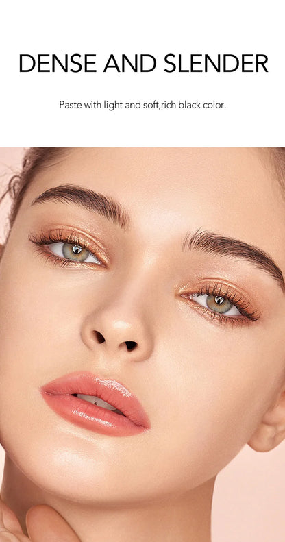 3D Mascara Waterproof Extra Volume Long -lasting Hyper-Curl Lengthening Eyelash Non-smudging Eyelashes Black Mascara Makeup.