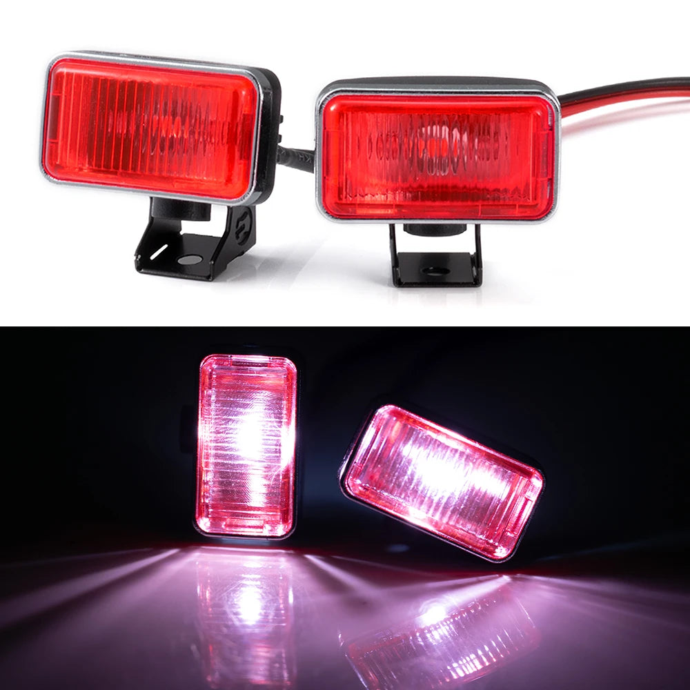 AXSPEED 1Set LED Lights Headlights Spotlight for TRX-4 TRX-6 Axial SCX10 90046 Wraith 1/10 RC Car Decoration Parts Accessories