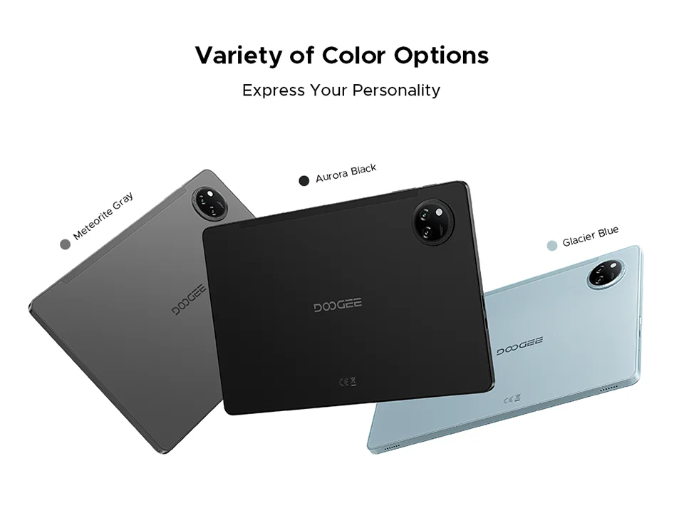DOOGEE Tab A9+ 2 IN 1 Smart Tablet 11'' Screen Android 15 20GB RAM(4+16) 64GB ROM 8580mAh Battery Dual Speakers Widevine L1.