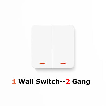 433 MHz intelligenter Lichtschalter AC 110 V 220 V Empfänger und 1/2/3 Gang 86 kabelloser Drucktastenschalter, Übertragung 50 m für Heimwerker