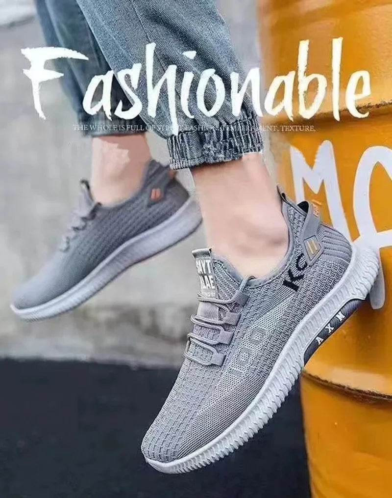 Men Shoes Sneakers Casual Shoes Breathable Mesh Comfortable Fashion Shoes Trendy Casual Shoes Student Sports Shoes Mesh.