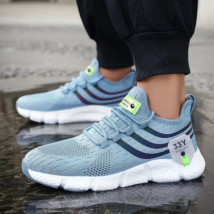 Herren Casual Sportschuhe atmungsaktiv leichte Sneakers Outdoor Mesh schwarze Laufschuhe sportlich Jogging Tenis Wanderschuhe