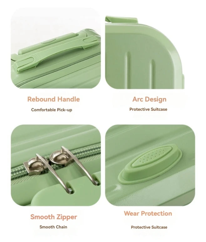 2024 neue große Kapazität langlebige Gepäcks ets abs pc Koffer Frauen Mädchen Handgepäck Boarding Reisen 18/20/22/24/.