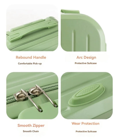 2024 neue große Kapazität langlebige Gepäcks ets abs pc Koffer Frauen Mädchen Handgepäck Boarding Reisen 18/20/22/24/.