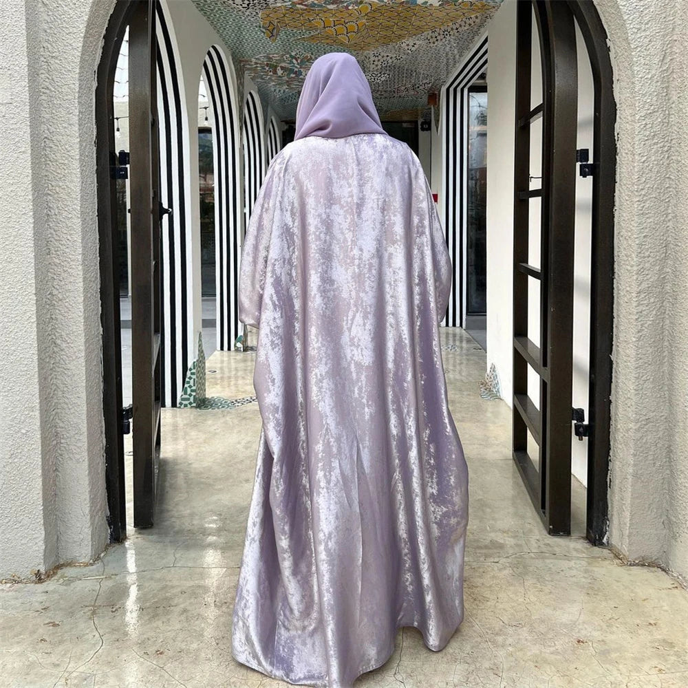 Ramadan Eid Open Dubai Luxury Abaya Damen Modest Kimono Coat 2025 Muslim for Women Islam Clothing Kebaya Robe Femme Musulmane.