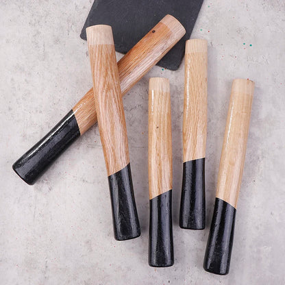 Eisen Quadratischer Hammer Holzgriff Hickory Beil Griff Gebogene Achsen Ersatzhammer Holz für Stahlnagel Klaue