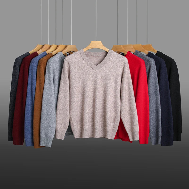 Top Grade Thick Anti-Pilling New Fashion Brand Autum Winter Knit Pullover Men Slim Fit Sweater Business Casual Woolen Jumper.