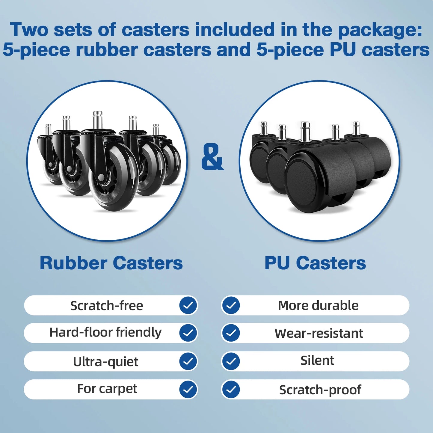 Daccormax Bürostuhl ergonomisch, Schreibtischstuhl, 150 kg Fassungsvermögen, verstellbare Kopfstütze und Armlehnen, Computerstuhl mit Lordosenstütze
