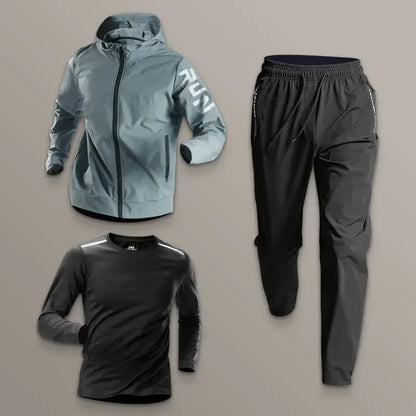 Men's Sportswear Set Quick-Dry Running Clothes Fitness Wear Morning Run Clothing Spring Autumn Basketball Training Jacket