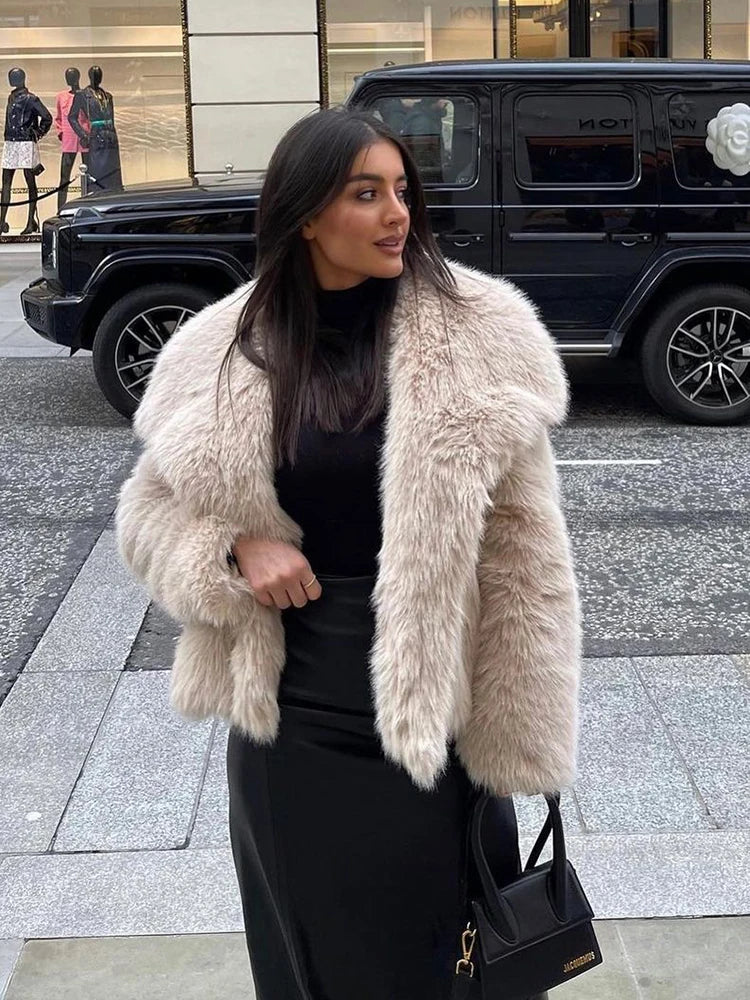 TWOTWINSTYLE Solide Temperament Jacken Für Frauen Revers Langarm Patchwork Tasten Designer Mäntel Weibliche Mode Stil Kleidung
