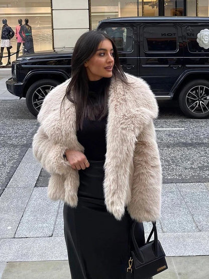 TWOTWINSTYLE Solide Temperament Jacken Für Frauen Revers Langarm Patchwork Tasten Designer Mäntel Weibliche Mode Stil Kleidung