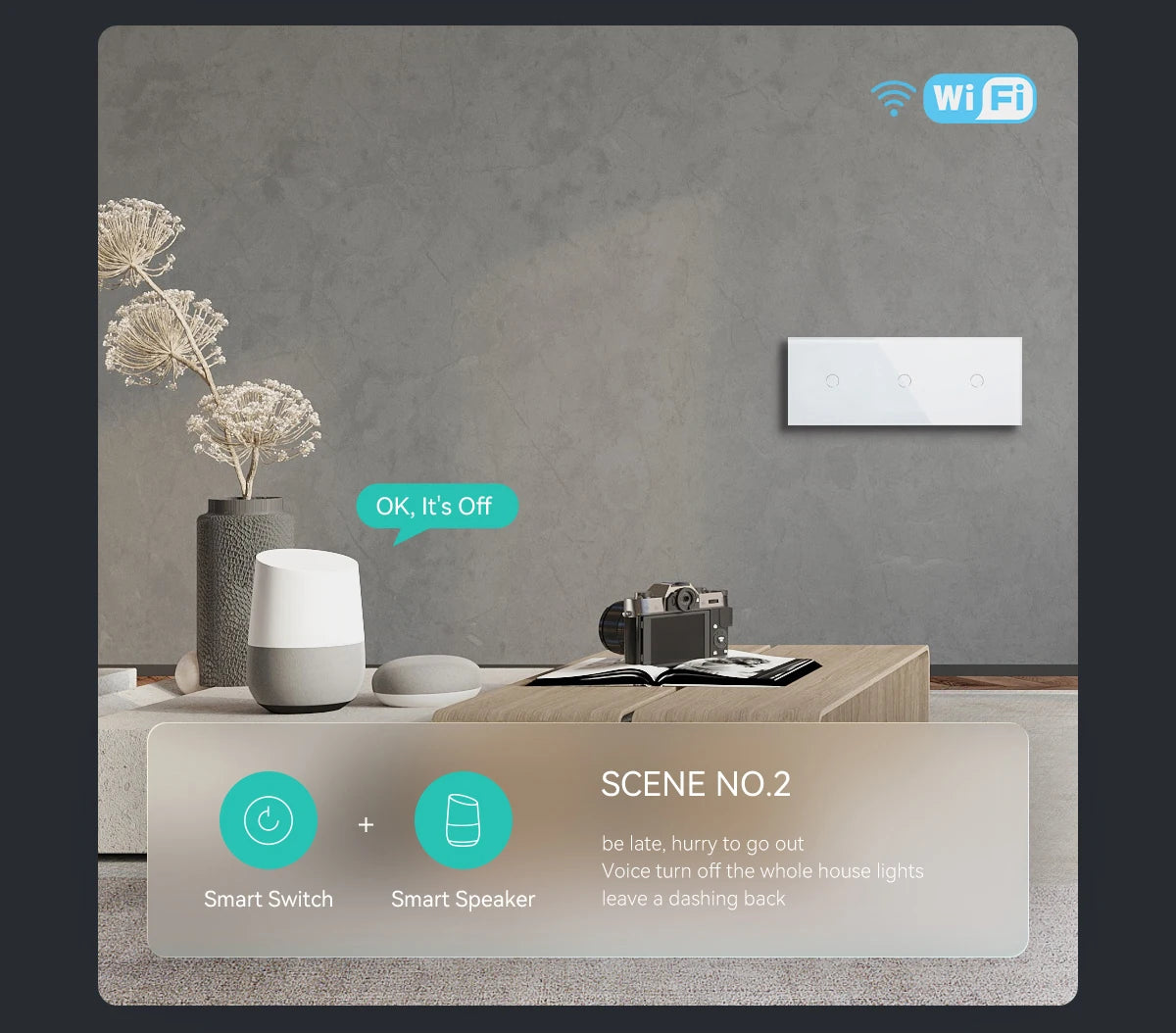 BSEED WIFI Touch Schalter Serie Wand Smart Licht Schalter Blaue LED Hintergrundbeleuchtung Glas Sensor Bildschirm Tuya APP Schalter EU Standard.