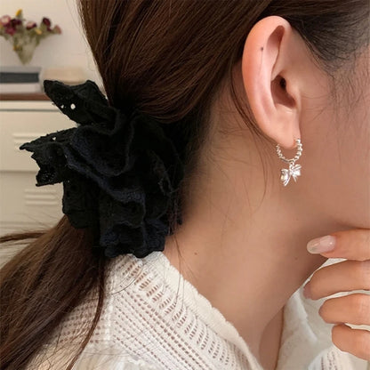 Bowknot Studs Earrings Ear Piercing Jewelry Accessory Stylish Bow Ear Pendant Jewelry for Fashion Enthusiasts.