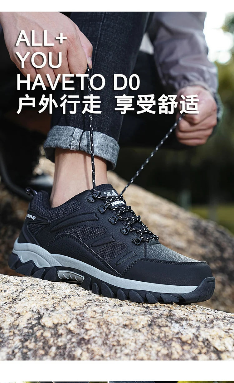 Winter Tactical Boots Combat Autumn Hiking Boots Men Snow Warm Fur Sneakers Padded Trekking Black Waterproof Leathe Sneakers