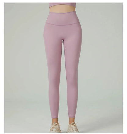 Women's High Waist Butt Lift Yoga Pants - No Camel Toe, Buttery Soft Naked Feeling, Peach Hip, Seamless Gym Running Leggings