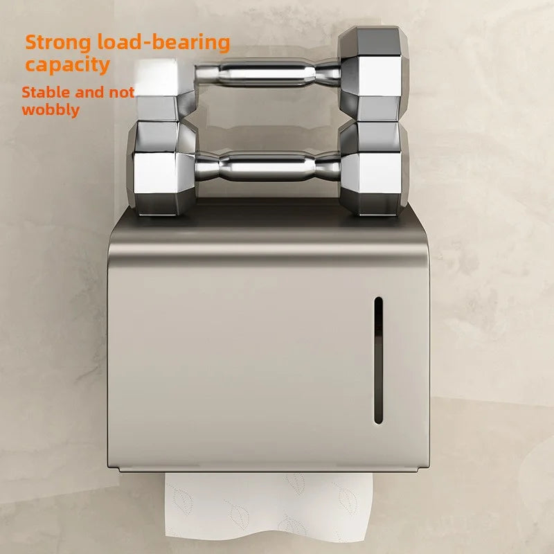 Wasserdichte Toilettenpapierbox zur Wandmontage, perforierte Rollenpapier-Schublade, Handtuch, Schublade, Aufbewahrungsregal, Organizer, Badezimmer