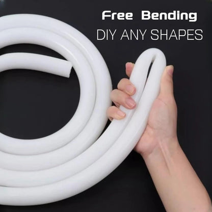 Round Flexible LED Neon Rope Lamp Silicone Tube 180/270/360° Tape Lamp Diffuser For WS2811 WS2815 Outdoor Decor Neon Strip Light.