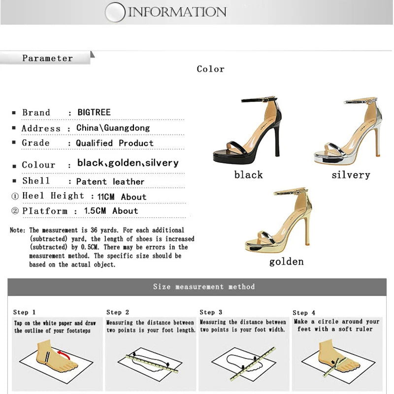 Luxury Women 11 cm Heels Sandals Women pumps Peep Toe High Heels Patent leather Stiletto Lady Sandals Summer Shoes Platform Heel.