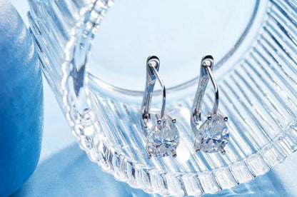 GIGAJEWE Moissanite D Color VVS1 Total 2.5ct 925 Silver Drop Earring 18K Gold Plated Diamond Test Passed Jewelry Woman Girl Gift.