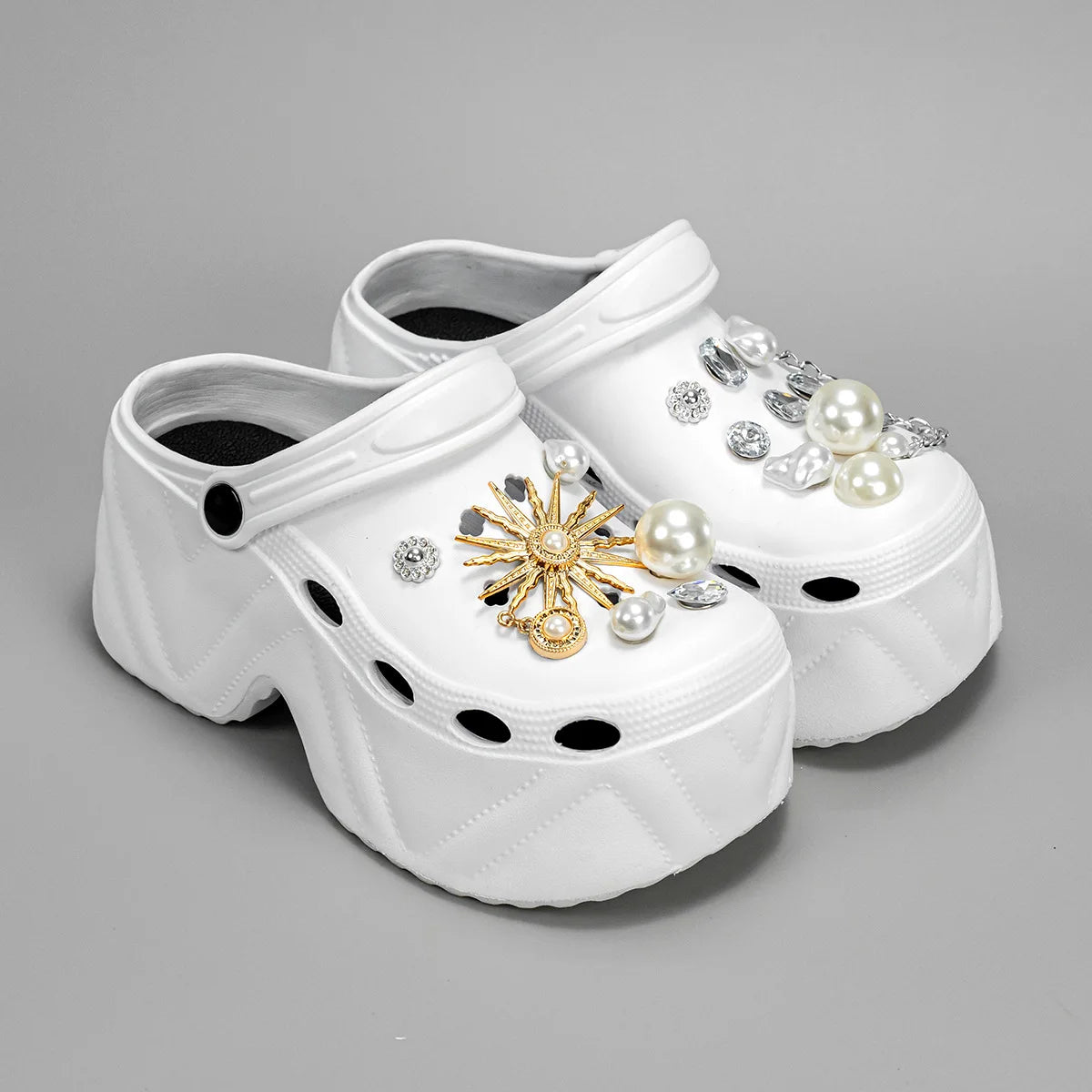 Women's Slippers 9CM High Platform Garden Fashion Clogs Shoes Women's Slippers Thick Bottom EVA Sandals Summer Girls Slippers