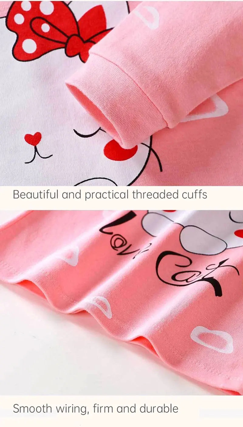 Kids Clothes Children Sets Children's Clothing Boys Girls CottonAutumn winter Clothing Pants Sleepwear Underwear Christmas Gift.