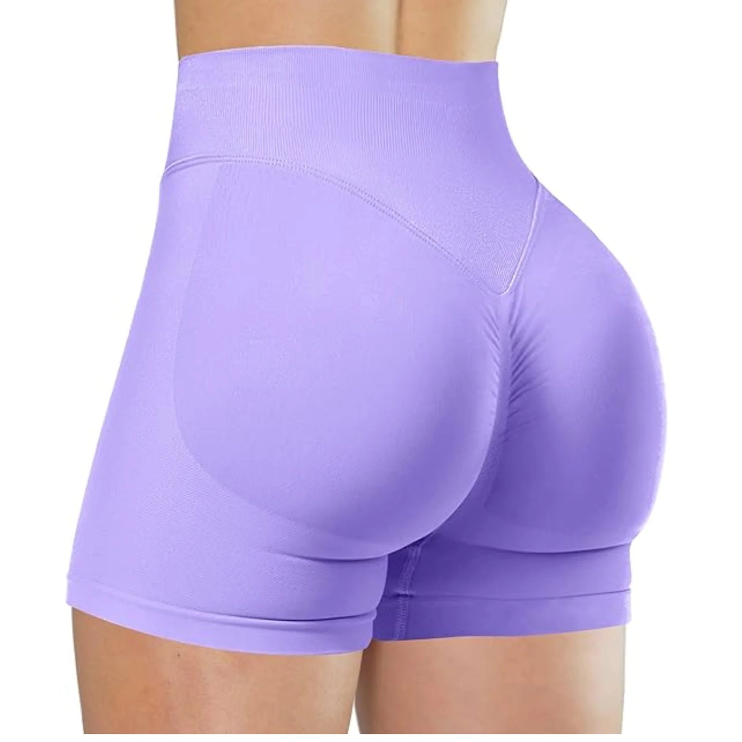 Summer High Waisted Yoga Shorts Fashionable and Sexy Running Fitness Pants Solid Color Yoga Leggings.