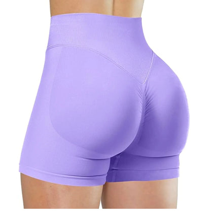 Summer High Waisted Yoga Shorts Fashionable and Sexy Running Fitness Pants Solid Color Yoga Leggings.