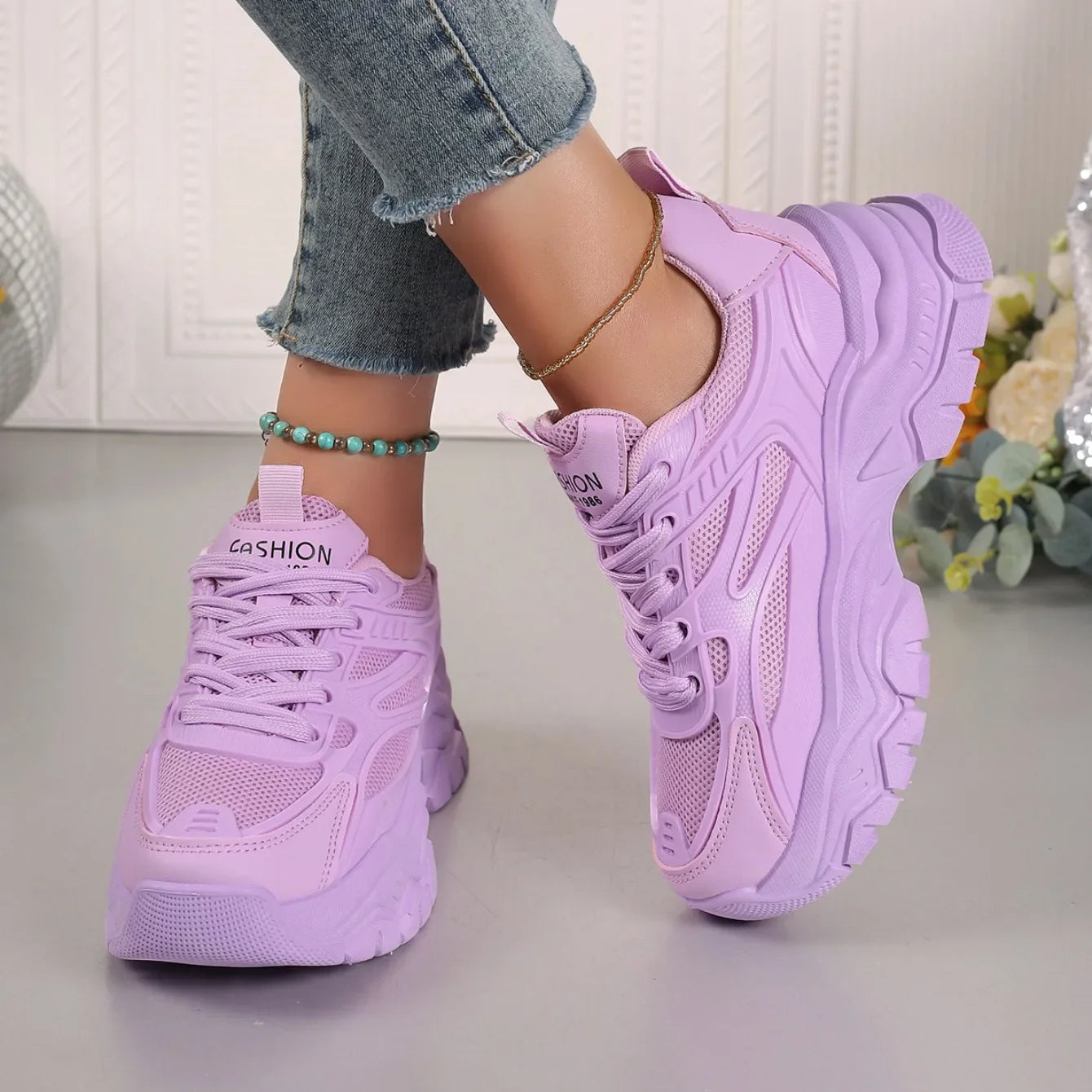 Women Sneakers 2024 New Fashion Chunky Sneakers Women Outdoor Tennis Platform Sports Shoes for Women Lightweight Designer Shoes.