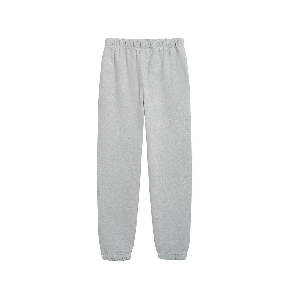 Fashion Streetwear Double Line Letter Print Sweatpant Top Quality Thick Fleece Drawstring Casual Pant Men Women Loose Sweatpants.