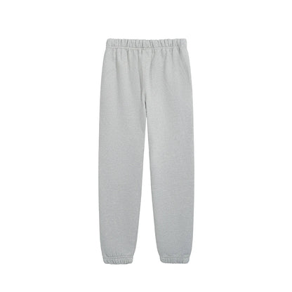 Fashion Streetwear Double Line Letter Print Sweatpant Top Quality Thick Fleece Drawstring Casual Pant Men Women Loose Sweatpants.