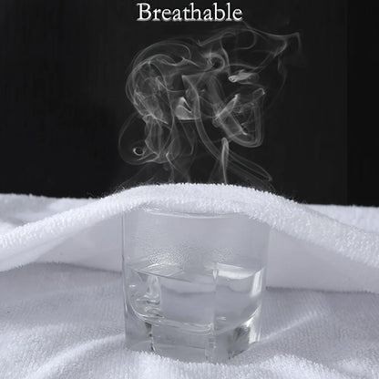 1pc Waterproof Knitted Terry Cloth Mattress Cover (No Pillowcase)-Skin-Friendly, Soft and Breathable Mattress Protector.