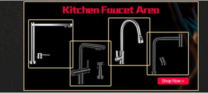 ASRAS Nanometer Black Flip Cover Hidden kitchen Sink 304 Stainless Steel 4mm Thickness Handmade Stepped Sinks Cup Rinser Sinks