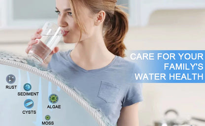 Large flow PVDF whole house ultrafiltration water purifier 0.01um pre-filter SUS304  service life 5 years.