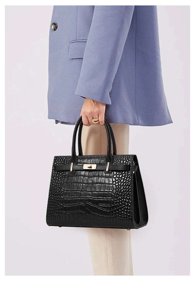 First-layer cowhide bag, red mother's bag, women's bag fashionable handbag, wedding  genuine leather shoulder bag.